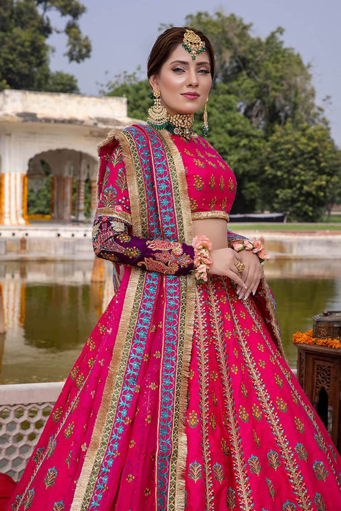 Punjabi Suit Pink Lehenga Choli For Mehndi Wear