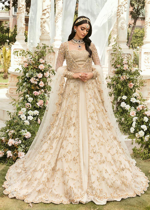 Royal Pakistani Bridal Gown Lehenga With Dupatta Dress