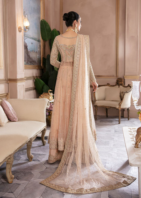 Pakistani Bridal Pishwas Frock Dupatta And Sharara Suit