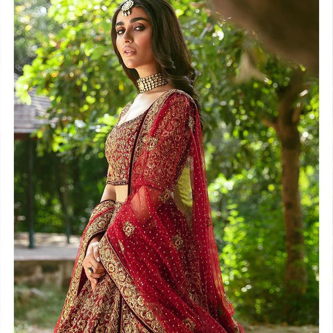 Red Lehenga Bridal Dress 