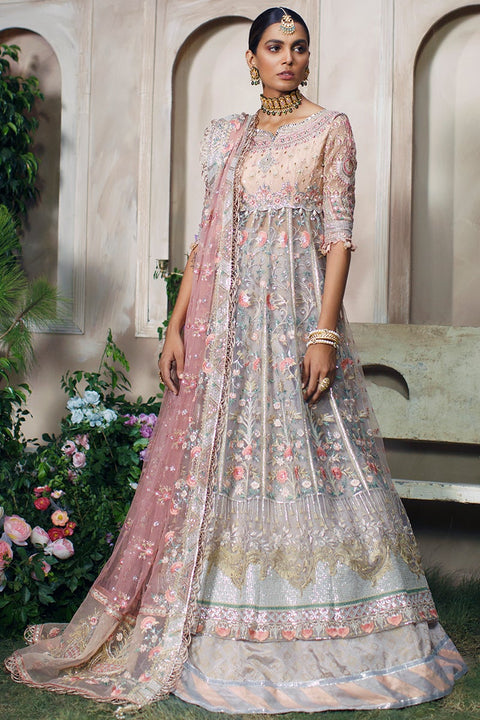 Pakistani Wedding Dress In Lehenga Frock Style