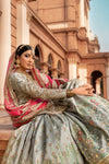 Traditional Raw Silk Gharara Kameez Pakistan Bridal Dress