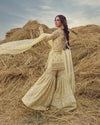 Bridal Yellow Pakistani Gharara 