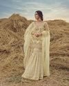 Bridal Yellow Pakistani Gharara Kameez Dress (Famya)