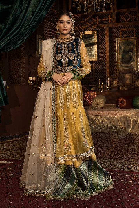 Pakistani Green Sharara For Mehndi