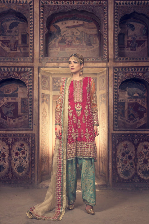 Wedding Red Shalwar Kameez Dress