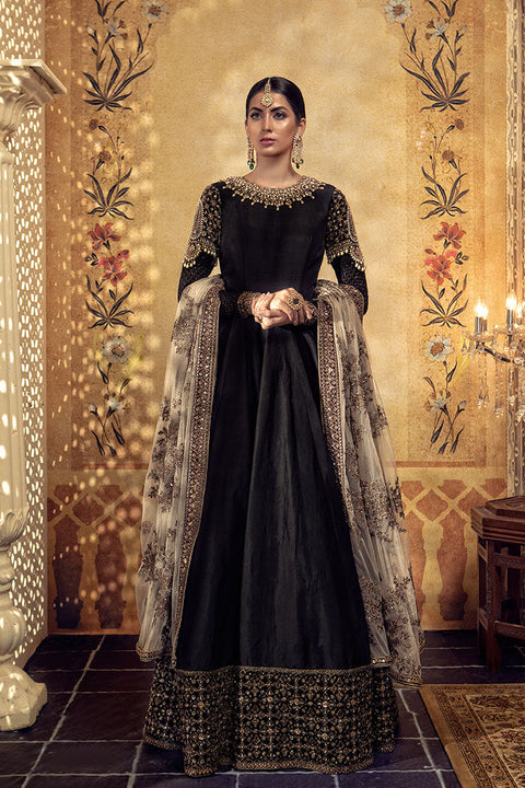 Black Frock Pakistani Wedding Dress
